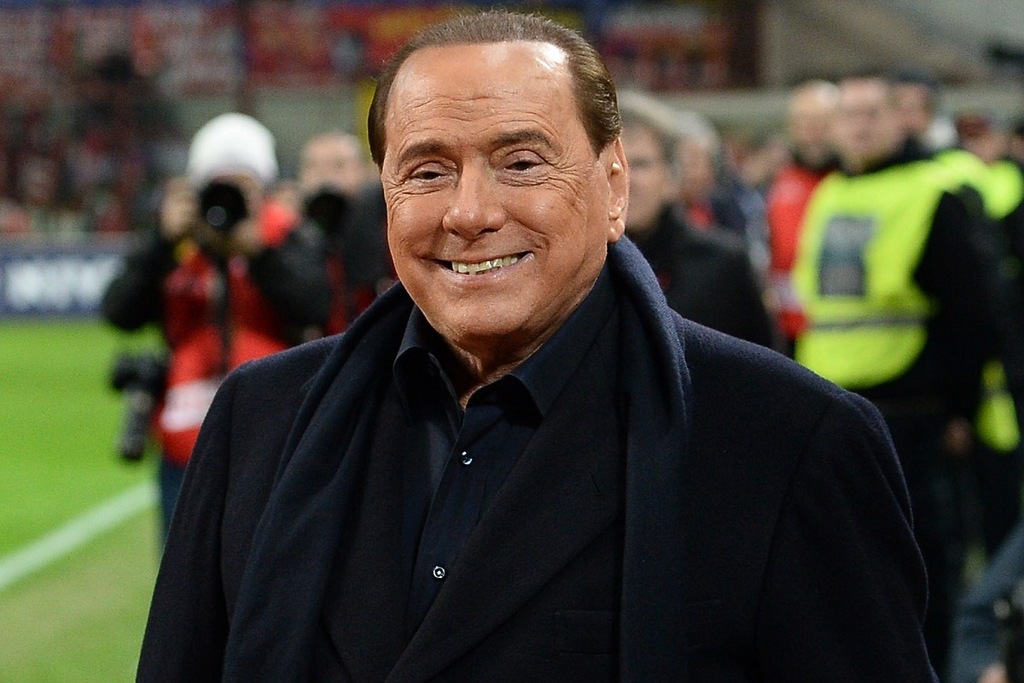 Silvio Berlusconi a San Siro