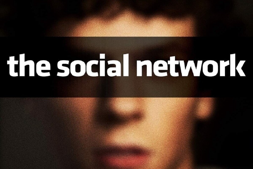 Jesse Eisenberg nel poster del film The Social Network