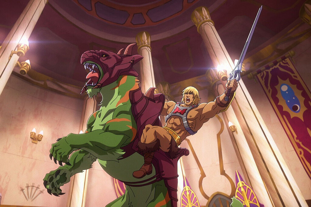 He-Man in una scena di Masters of the Universe: Revelation