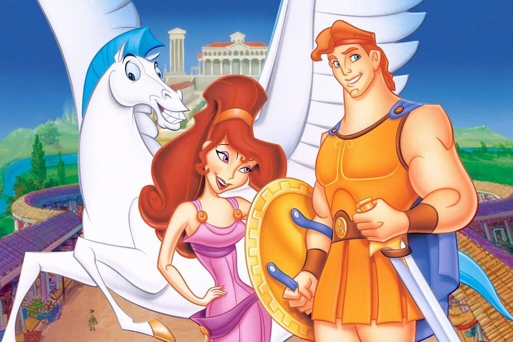 Una scena del cartoon Hercules