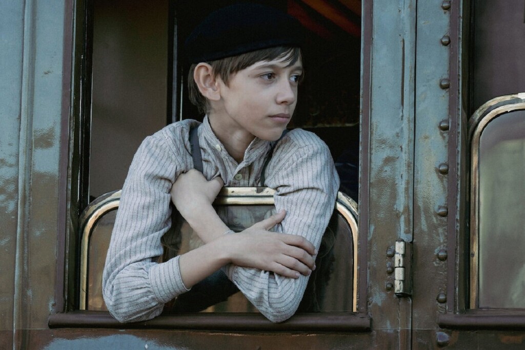 Christian Cervone in una scena del film Il treno dei bambini